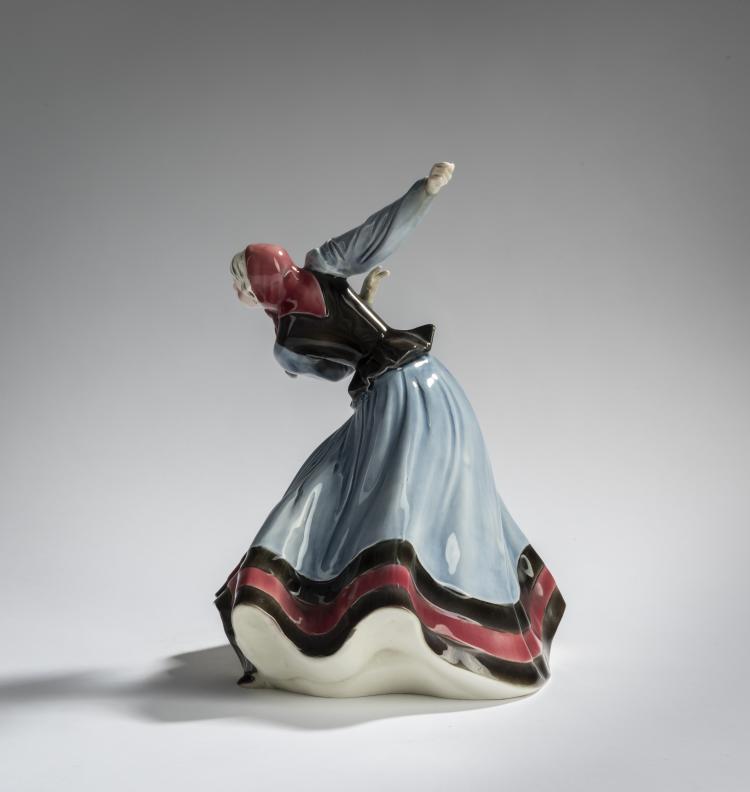 Bild 1 zu Objekt, Dancer with a headscarf, c. 1930, Hertwig & Co., Katzh&uuml;tte, 156D 832