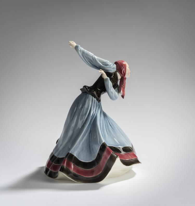 Bild 4 zu Objekt, Dancer with a headscarf, c. 1930, Hertwig & Co., Katzh&uuml;tte, 156D 832