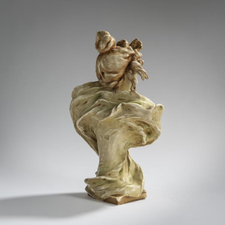 Bild 4 zu Objekt, Female bust, c. 1899, Eduard Stellmacher, Amphora-Werke Riessner, Stellmacher & Kessel, Turn-Teplitz, 156D 796