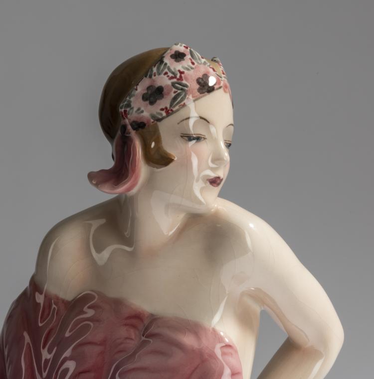 Bild 3 zu Objekt, 'F&auml;cherdame', um 1928/29, Stephan Dakon, Goldscheider, Friedrich, Wien, 156D 818