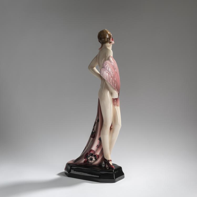 Bild 4 zu Objekt, 'F&auml;cherdame', um 1928/29, Stephan Dakon, Goldscheider, Friedrich, Wien, 156D 818