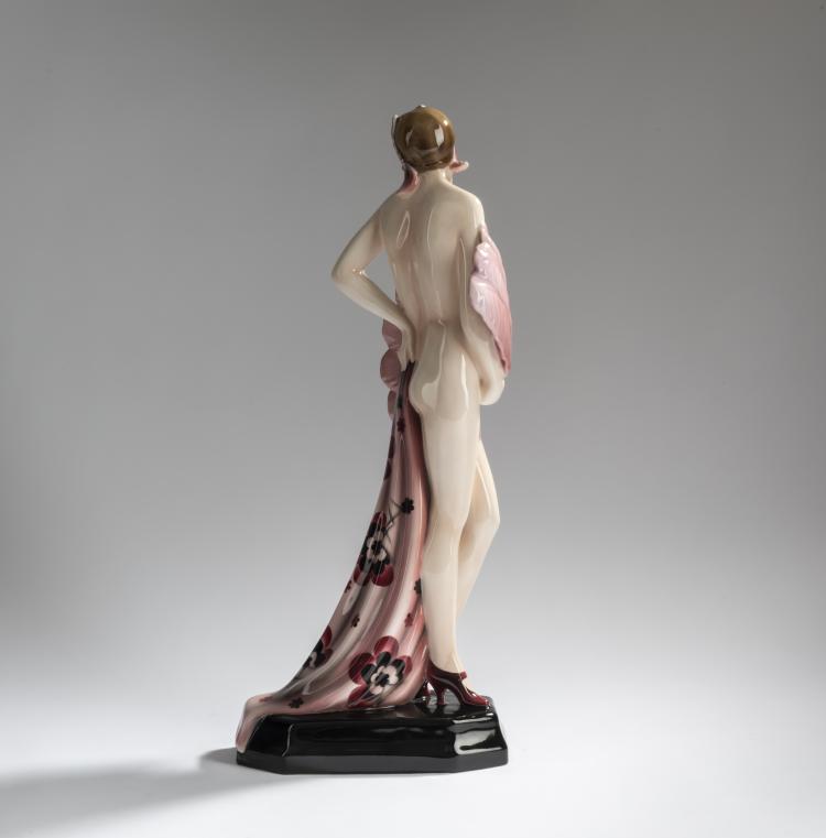 Bild 6 zu Objekt, 'F&auml;cherdame', um 1928/29, Stephan Dakon, Goldscheider, Friedrich, Wien, 156D 818