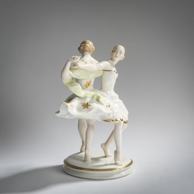 Bild 1 zu Objekt, 'Duett', 1929, Carl Werner, Hutschenreuther, Lorenz, Selb, 156D 712