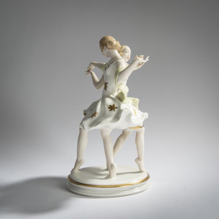 Bild 2 zu Objekt, 'Duett', 1929, Carl Werner, Hutschenreuther, Lorenz, Selb, 156D 712