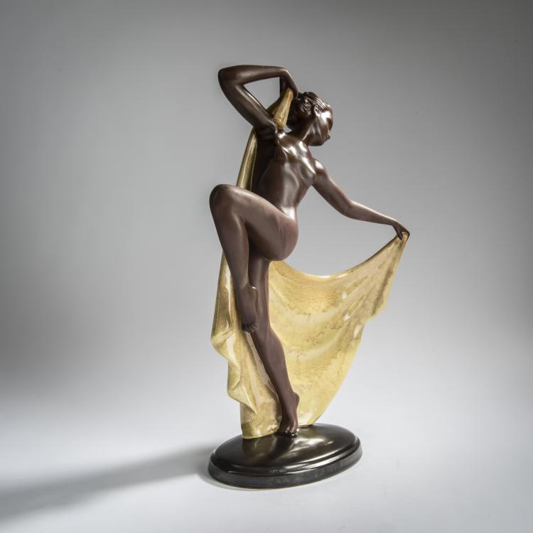 Bild 1 zu Objekt, T&auml;nzerin mit gelbem Tuch, 1920er Jahre, &Ouml;sterreich, 156D 843