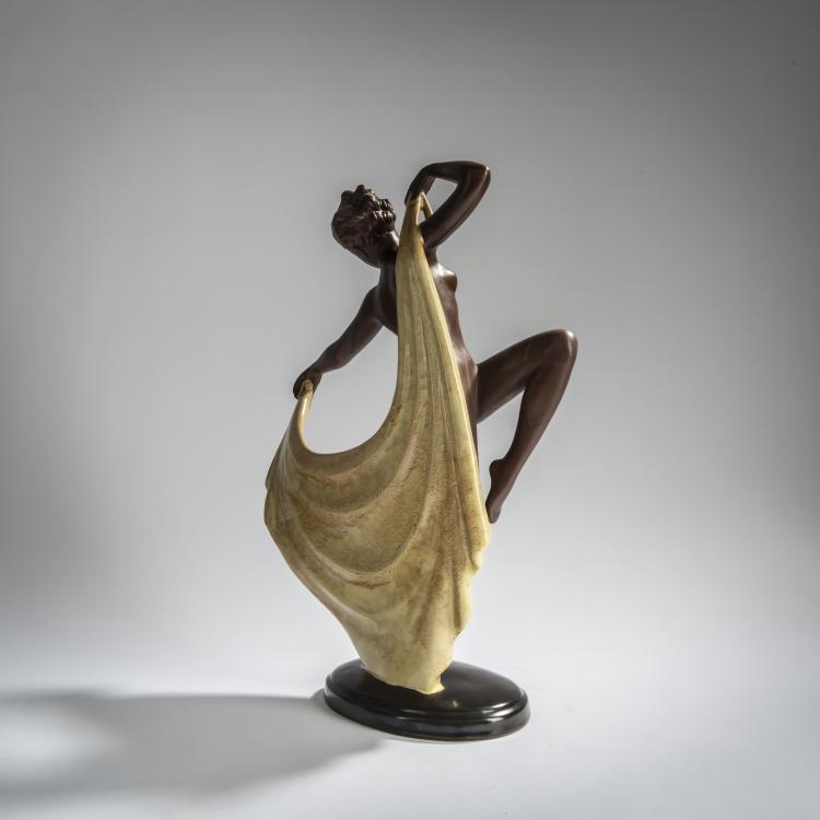 Bild 2 zu Objekt, T&auml;nzerin mit gelbem Tuch, 1920er Jahre, &Ouml;sterreich, 156D 843