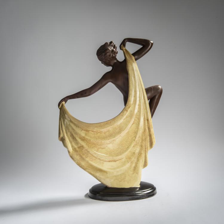 Bild 3 zu Objekt, T&auml;nzerin mit gelbem Tuch, 1920er Jahre, &Ouml;sterreich, 156D 843