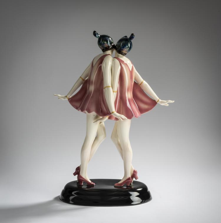 Bild 3 zu Objekt, 'Turteltauben', 1927/28, Stephan Dakon, Goldscheider, Friedrich, Wien, 156D 817