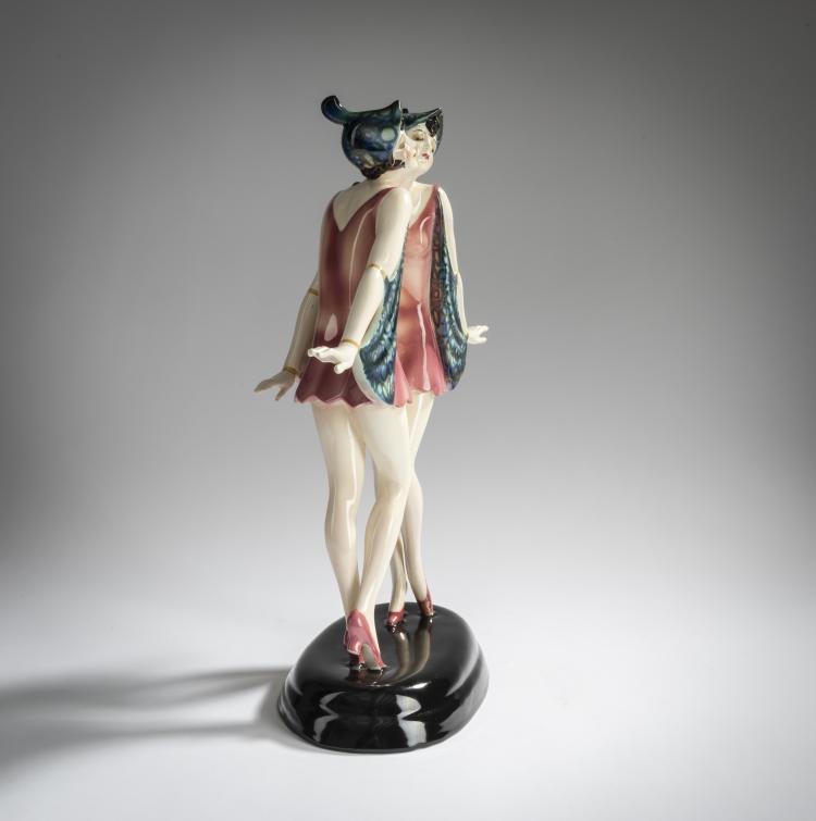 Bild 4 zu Objekt, 'Turteltauben', 1927/28, Stephan Dakon, Goldscheider, Friedrich, Wien, 156D 817