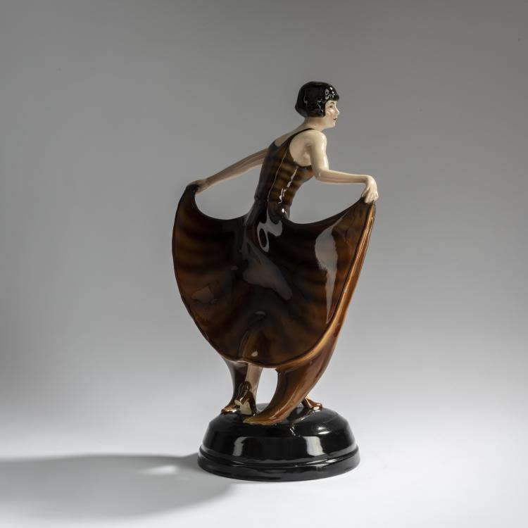 Bild 5 zu Objekt, 'Standing dancer in a butterfly dress', c. 1928, Josef Lorenzl, Goldscheider, Friedrich, Wien, 156D 820