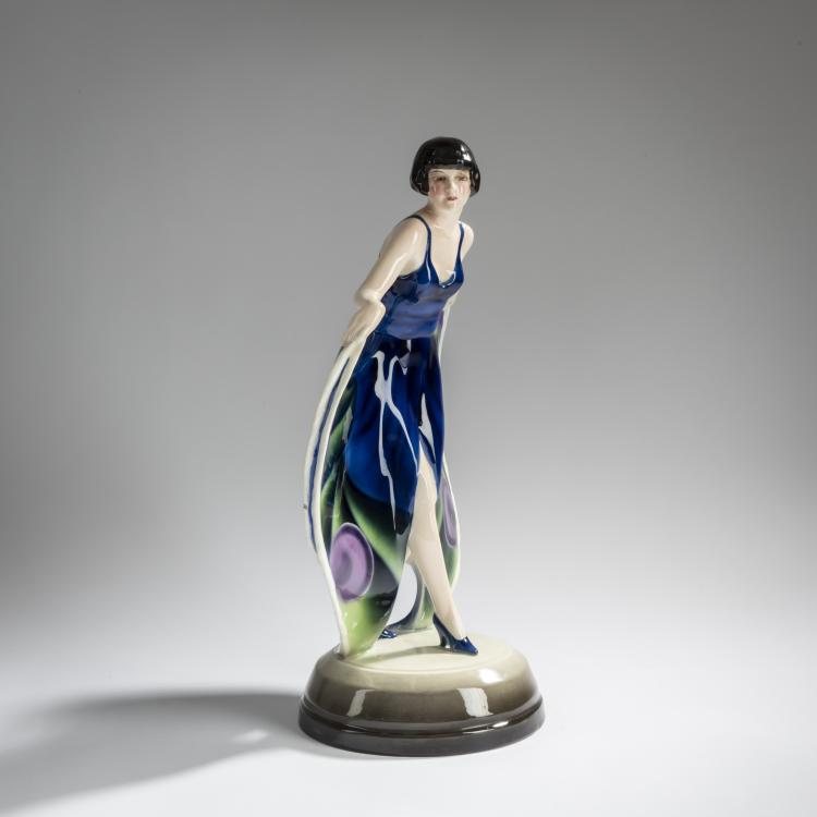 Bild 6 zu Objekt, 'Standing dancer in a butterfly dress', c. 1928, Josef Lorenzl, Goldscheider, Friedrich, Wien, 156D 821