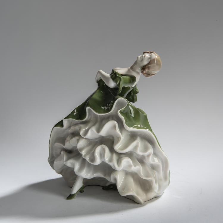 Hauptbild zu Objekt, 'Empire dancer', 1913, Erna Freifrau von Langenmantel-Reitzenstein, Rosenthal, Selb, 156D 755