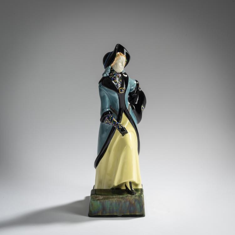 Bild 1 zu Objekt, Woman in a yellow skirt, c. 1912, Johanna Meier-Michel, Wiener Kunstkeramische Werkst&auml;tte, Busch & Ludescher, 156D 850