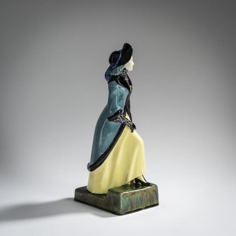 Bild 2 zu Objekt, Woman in a yellow skirt, c. 1912, Johanna Meier-Michel, Wiener Kunstkeramische Werkst&auml;tte, Busch & Ludescher, 156D 850