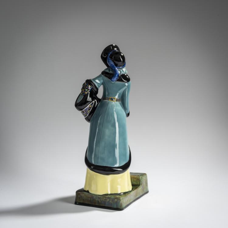 Bild 3 zu Objekt, Woman in a yellow skirt, c. 1912, Johanna Meier-Michel, Wiener Kunstkeramische Werkst&auml;tte, Busch & Ludescher, 156D 850