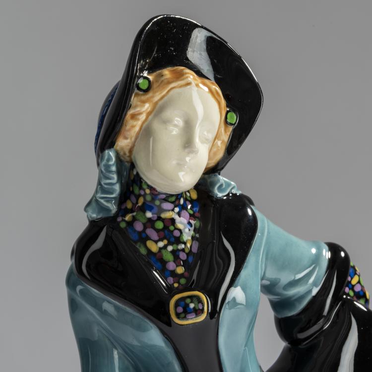 Bild 5 zu Objekt, Woman in a yellow skirt, c. 1912, Johanna Meier-Michel, Wiener Kunstkeramische Werkst&auml;tte, Busch & Ludescher, 156D 850