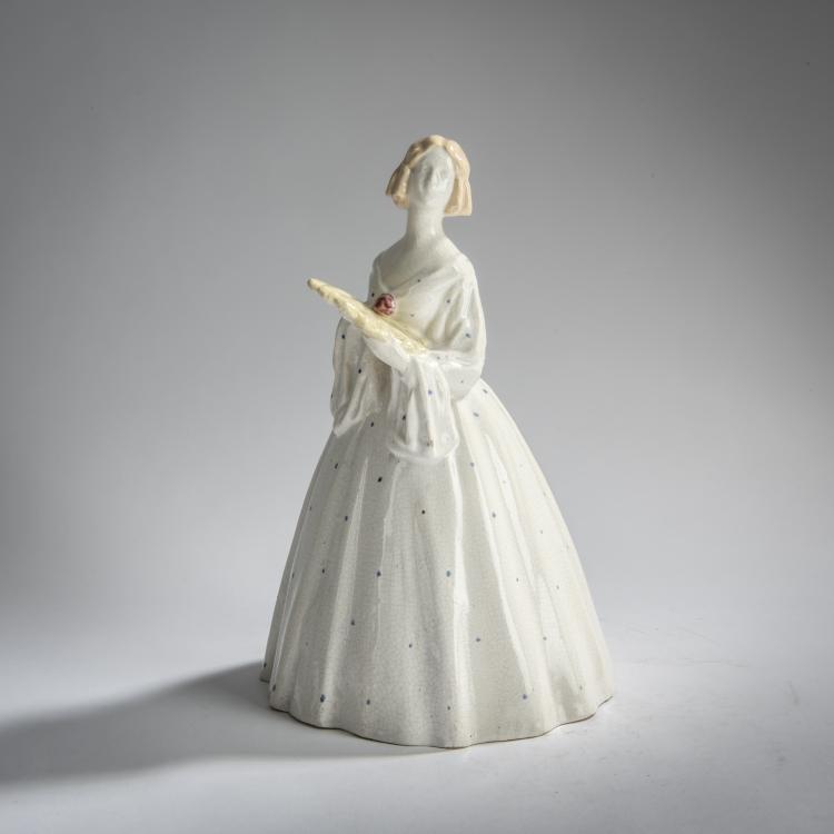 Hauptbild zu Objekt, Crinoline with a fan, c. 1915, Wien, 156D 845