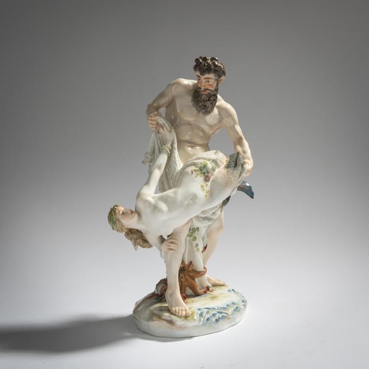 Hauptbild zu Objekt, 'Caught mermaid', 1897, Ernst Herter, Meissen, 156D 717
