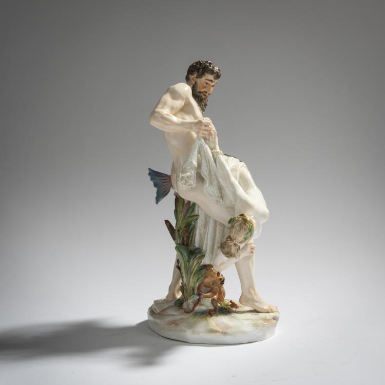 Bild 2 zu Objekt, 'Caught mermaid', 1897, Ernst Herter, Meissen, 156D 717