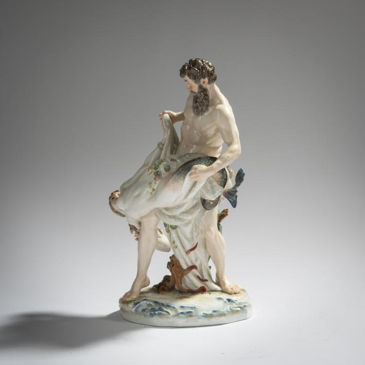 Bild 4 zu Objekt, 'Caught mermaid', 1897, Ernst Herter, Meissen, 156D 717