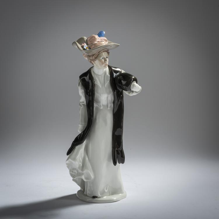 Bild 1 zu Objekt, 'Dame mit Muff', 1906, Konrad Hentschel, Meissen, 156D 740