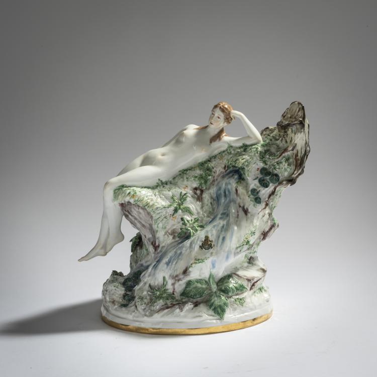 Hauptbild zu Objekt, 'Die Quelle', 1901, Fritz Kretzschmar, Meissen, 156D 718
