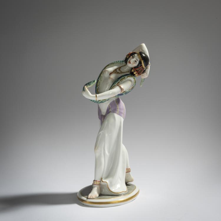 Bild 2 zu Objekt, 'Schlangent&auml;nzerin', 1913-14, Max Bochmann, Meissen, 156D 744