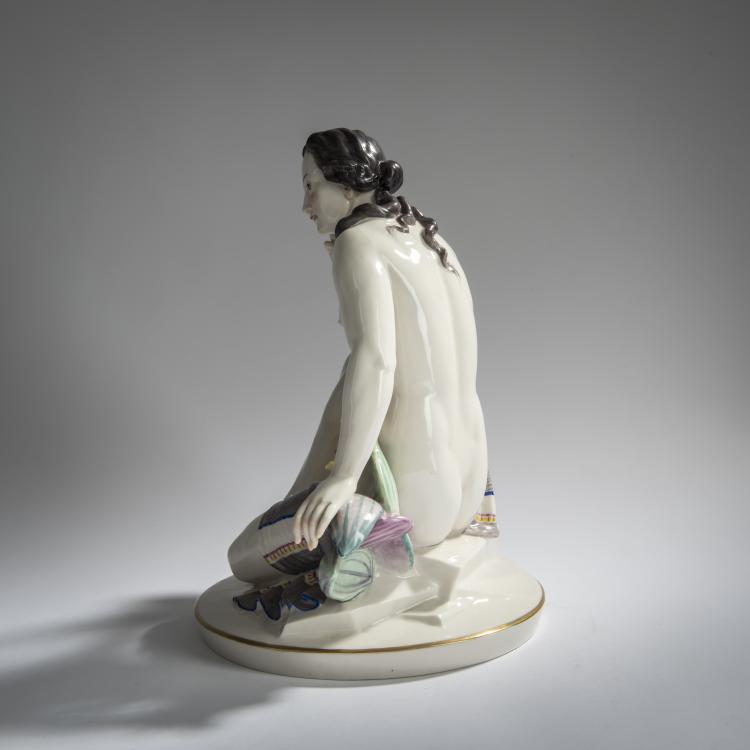 Bild 4 zu Objekt, 'Female Nude, Sitting', 1925, Hugo Meisel, Schwarzburger Werkst&auml;tten f&uuml;r Porzellankunst, Unterwei&szlig;bach, 156D 775