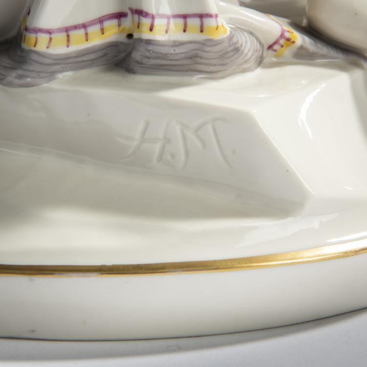 Bild 5 zu Objekt, 'Female Nude, Sitting', 1925, Hugo Meisel, Schwarzburger Werkst&auml;tten f&uuml;r Porzellankunst, Unterwei&szlig;bach, 156D 775