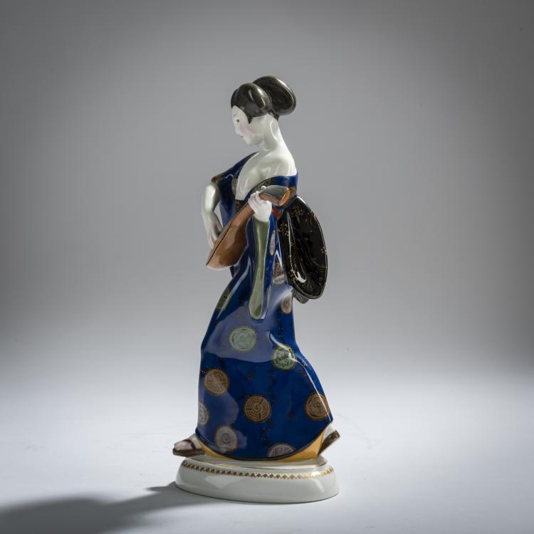 Bild 4 zu Objekt, 'Japanerin' aus dem Hochzeitszug, 1909, Adolph Amberg, Berlin, KPM, 156D 701