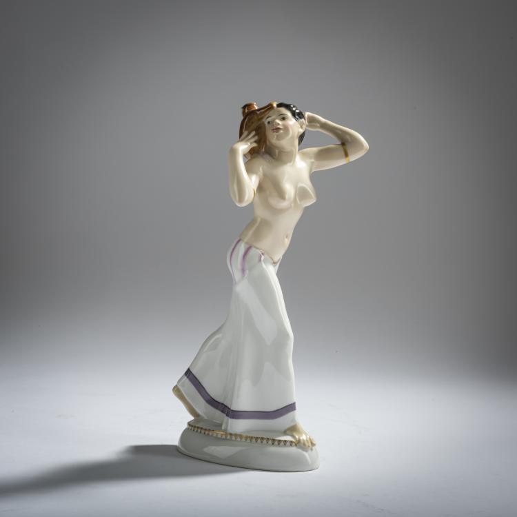 Hauptbild zu Objekt, 'Afrikanerin' aus dem Hochzeitszug, 1909, Adolph Amberg, Berlin, KPM, 156D 702