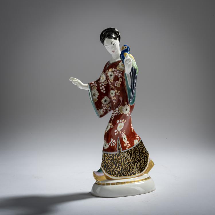 Bild 3 zu Objekt, 'Chinesin' aus dem Hochzeitszug, 1910, Adolph Amberg, Berlin, KPM, 156D 704