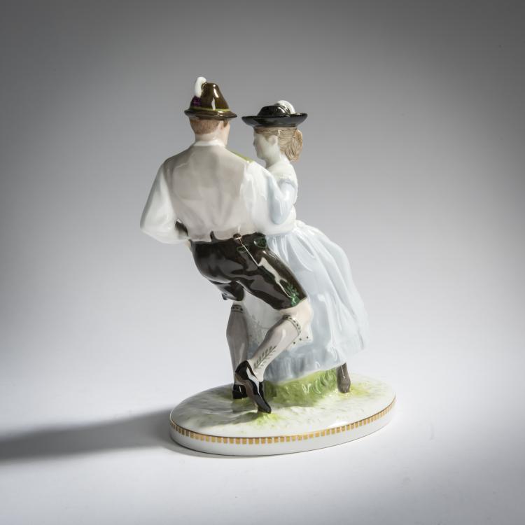 Bild 2 zu Objekt, 'Dancing Peasants', 1909, Hans Schwegerle, Berlin, KPM, 156D 705