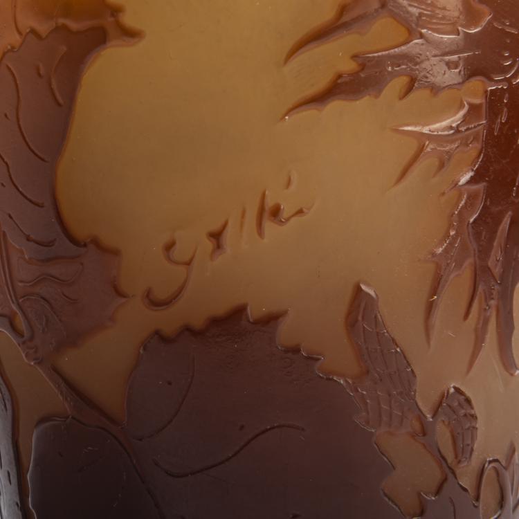 Bild 3 zu Objekt, 'Noisetiers' vase, 1920-36, Emile Gall&eacute;, Gall&eacute;, &Eacute;tablissements, Nancy, 156B 230