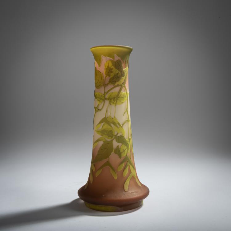 Hauptbild zu Objekt, '&Eacute;rable &agrave; feuilles de fr&ecirc;ne' vase, 1908-20, Emile Gall&eacute;, Gall&eacute;, &Eacute;tablissements, Nancy, 156B 207