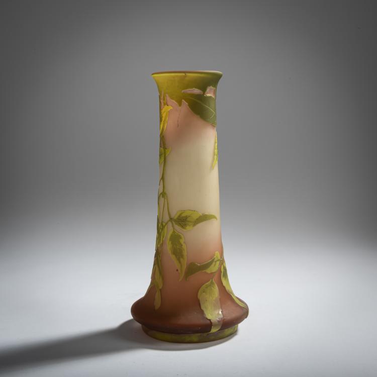 Bild 1 zu Objekt, '&Eacute;rable &agrave; feuilles de fr&ecirc;ne' vase, 1908-20, Emile Gall&eacute;, Gall&eacute;, &Eacute;tablissements, Nancy, 156B 207