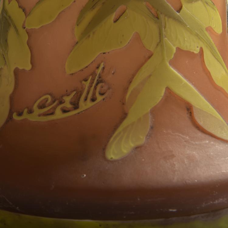 Bild 3 zu Objekt, '&Eacute;rable &agrave; feuilles de fr&ecirc;ne' vase, 1908-20, Emile Gall&eacute;, Gall&eacute;, &Eacute;tablissements, Nancy, 156B 207