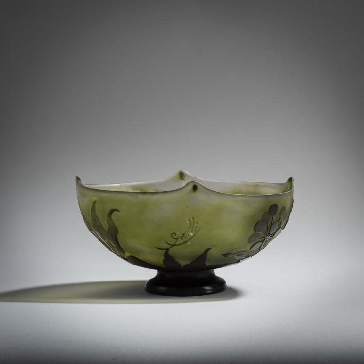 Bild 1 zu Objekt, 'Berce des pr&eacute;s' bowl, 1908-20, Emile Gall&eacute;, Gall&eacute;, &Eacute;tablissements, Nancy, 156B 211