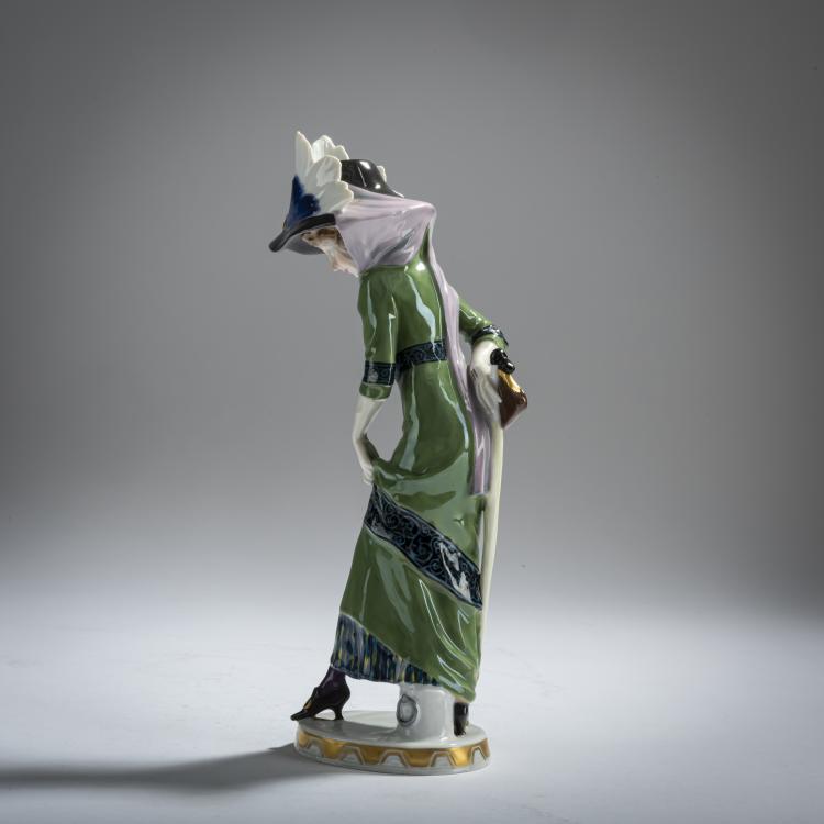 Bild 4 zu Objekt, 'Dame mit Schirm', 1911, Alfred Otto Adalbert K&ouml;nig, Meissen, 156D 742