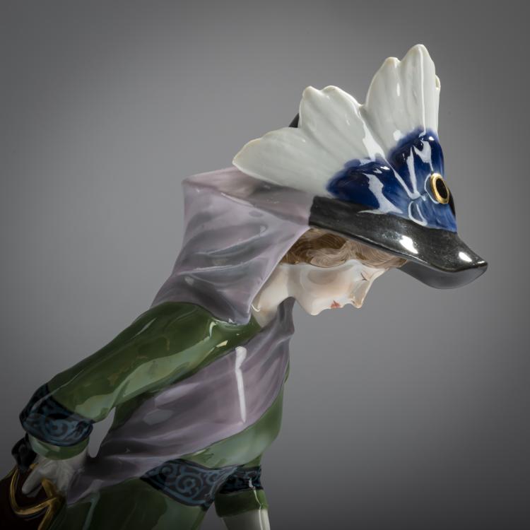 Bild 5 zu Objekt, 'Dame mit Schirm', 1911, Alfred Otto Adalbert K&ouml;nig, Meissen, 156D 742