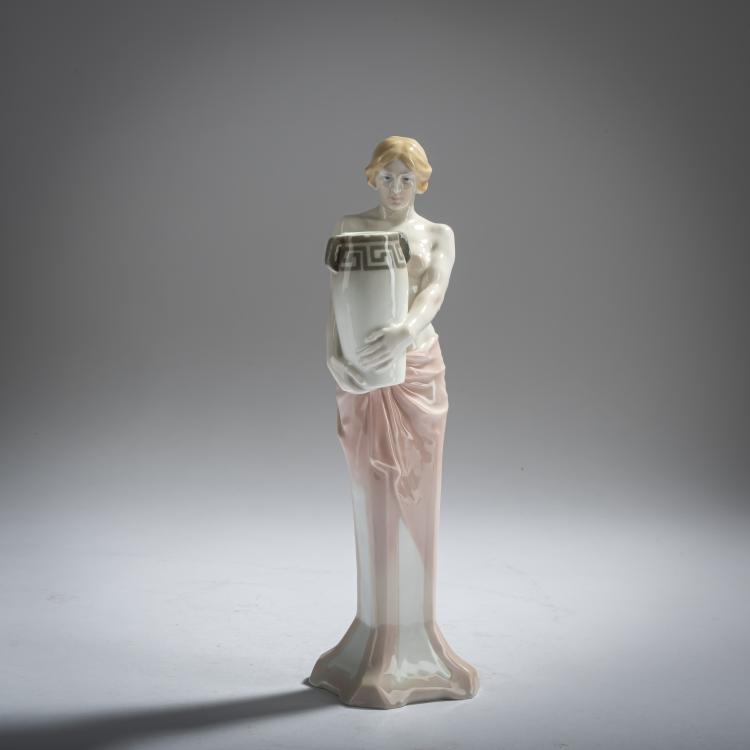 Hauptbild zu Objekt, 'Herme, weiblich', 1904, Alfred Otto Adalbert K&ouml;nig, Meissen, 156D 727