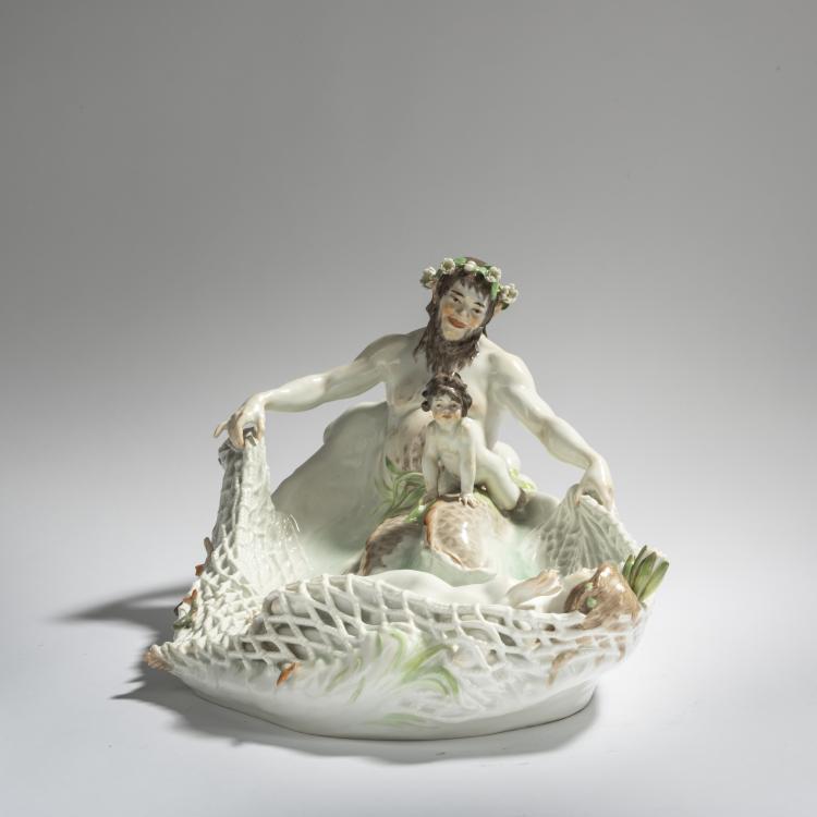 Bild 2 zu Objekt, 'Tritonenfang', 1902, Paul Helmig, Meissen, 156D 720