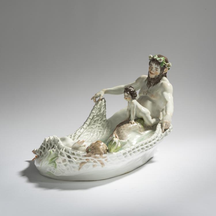 Bild 4 zu Objekt, 'Tritonenfang', 1902, Paul Helmig, Meissen, 156D 720