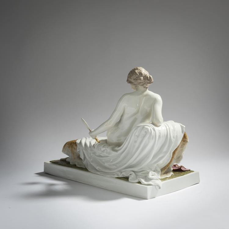 Bild 6 zu Objekt, 'Ruhende mit Spiegel', 1903, Robert Ockelmann, Meissen, 156D 728