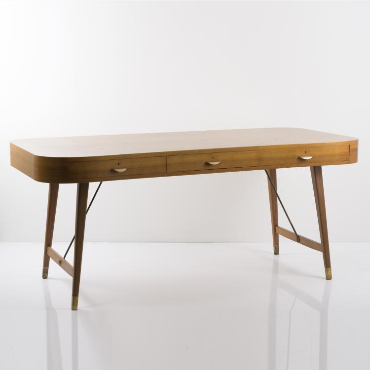 Hauptbild zu Objekt, Desk, c. 1955, Josef Hillerbrand (attributed), Vereinigte Werkst&auml;tten, M&uuml;nchen, 157A 162