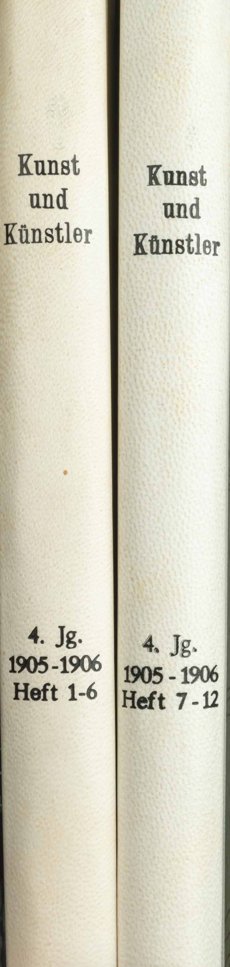 Hauptbild zu Objekt, Kunst und K&uuml;nstler, 1905-1906, 159C 702