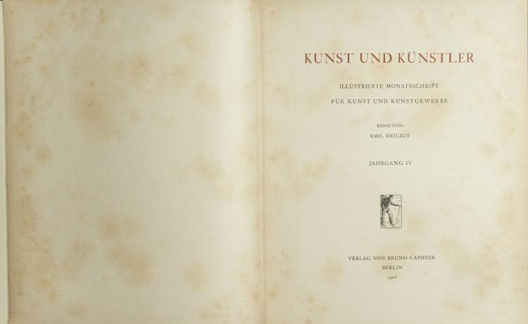 Bild 1 zu Objekt, Kunst und K&uuml;nstler, 1905-1906, 159C 702