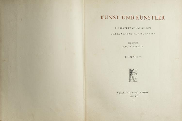 Bild 1 zu Objekt, Kunst und K&uuml;nstler, 1908, 159C 704