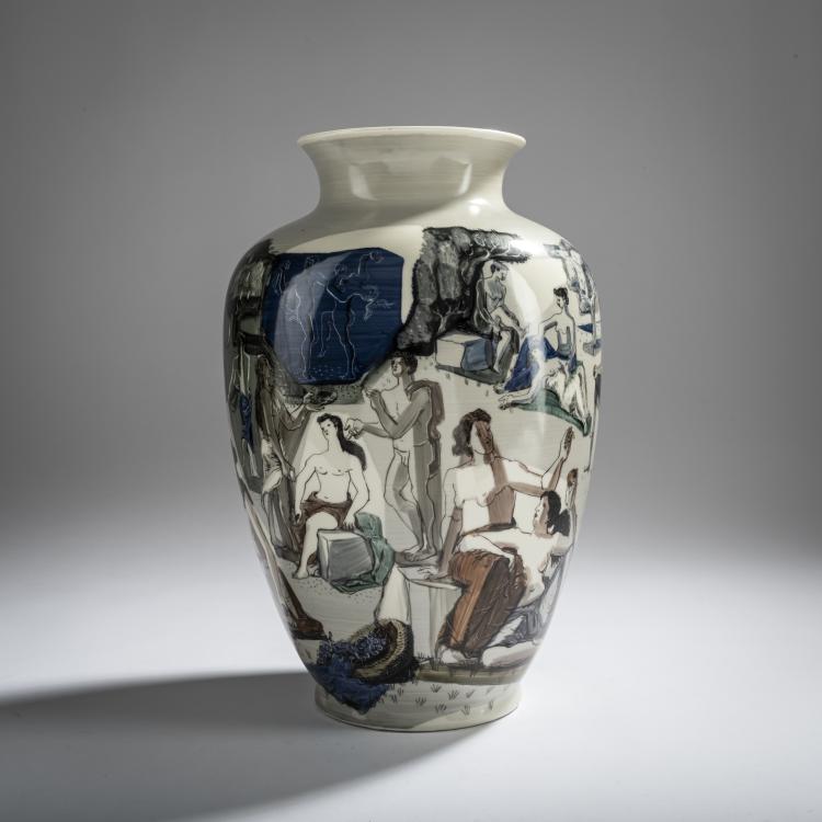 Bild 2 zu Objekt, 'Demeter - Kore Erika' vase, c. 1950, Krister Porzellanmanufaktur AG, Waldenburg, 156C 661