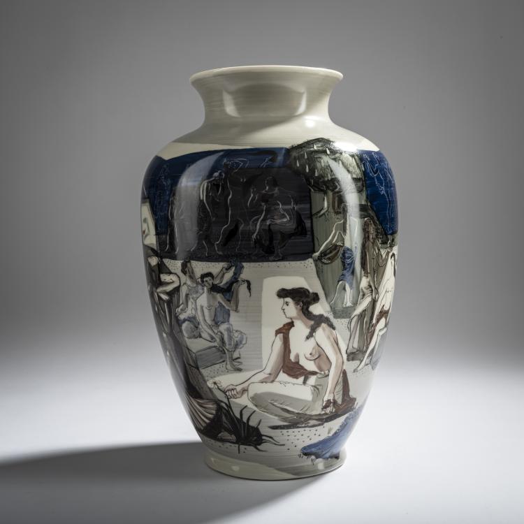 Bild 3 zu Objekt, 'Demeter - Kore Erika' vase, c. 1950, Krister Porzellanmanufaktur AG, Waldenburg, 156C 661